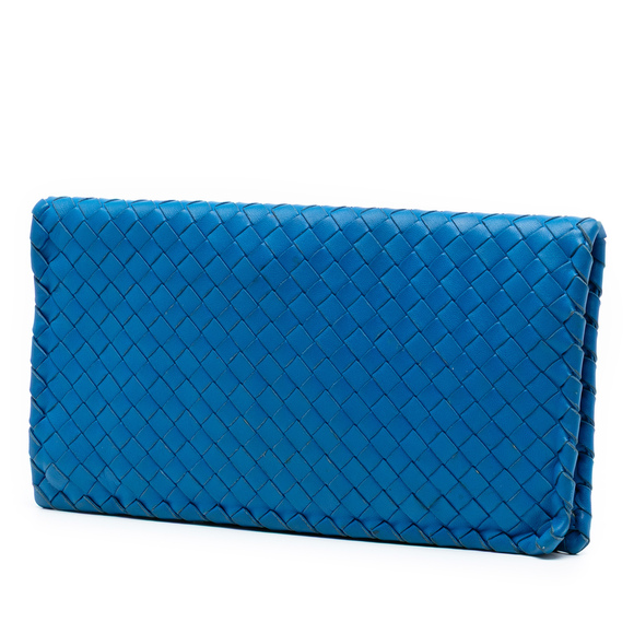 Pre-Loved Bottega Veneta Nappa Intrecciato Turn Lock Clutch - Picture 2 of 8